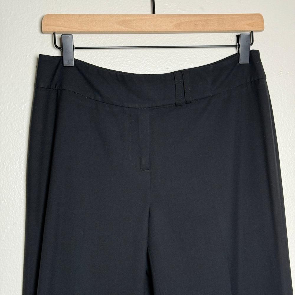 Harold's Womens Dress Pants 4 Black Front Pleat Bootcut Straight Office Career - Picture 5 of 7